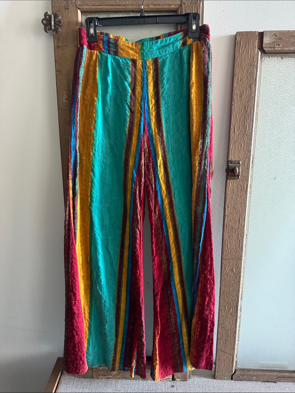 Cider Multicolor Striped Wide-Leg Pants